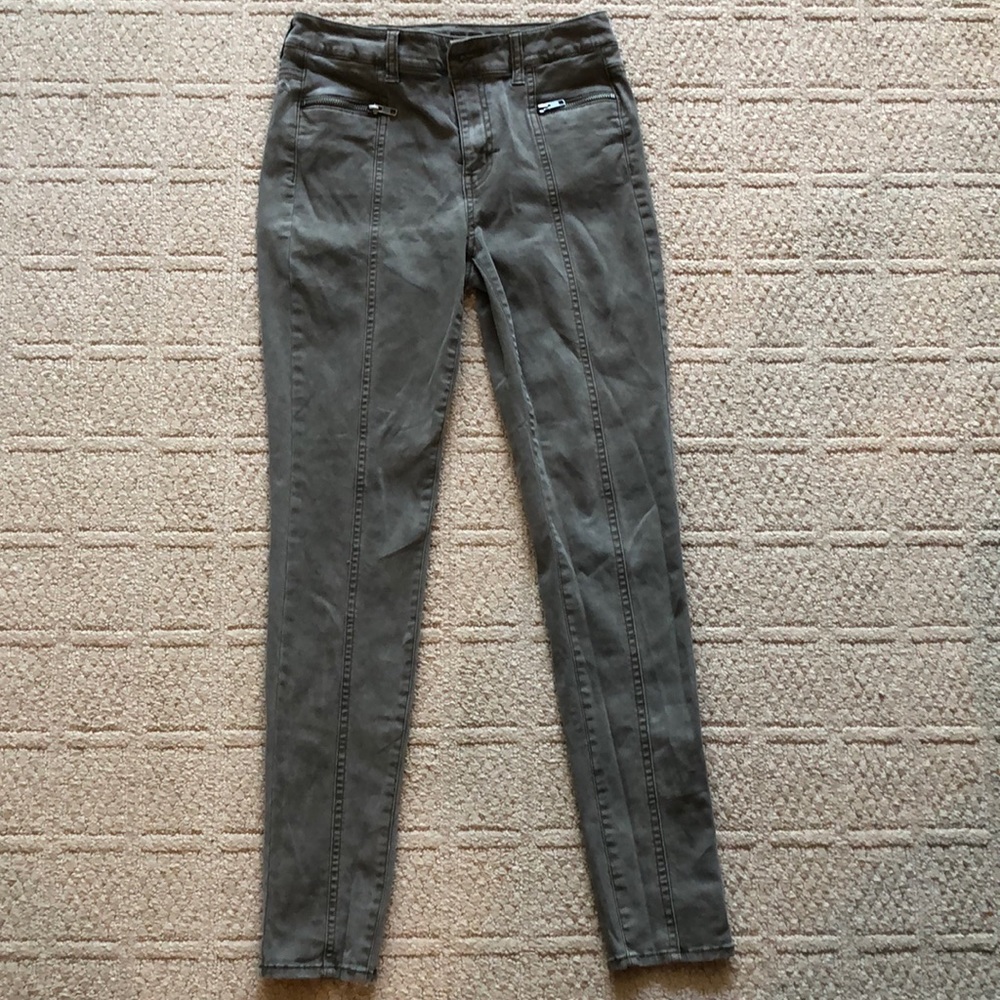 American Eagle High Rise Jegging with zippers